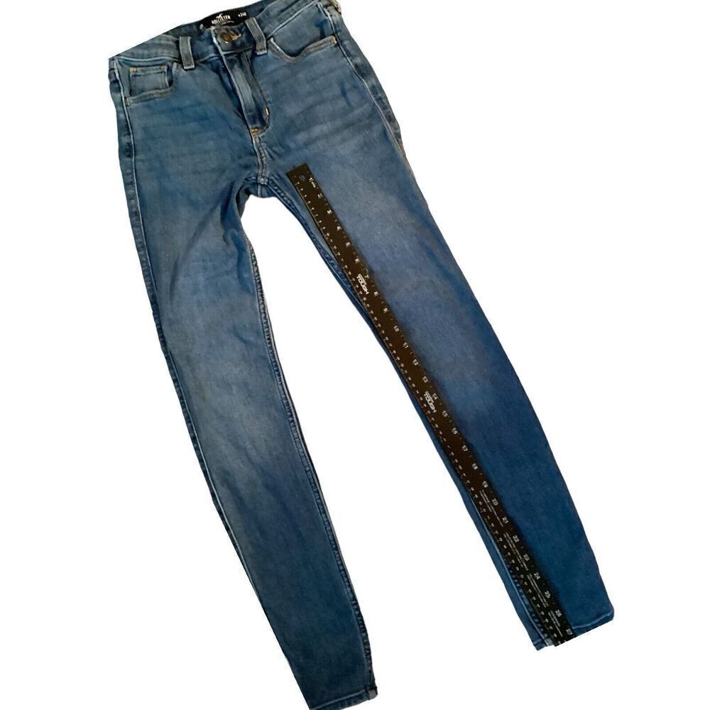 Hollister High Rise Super Skinny Blue Jeans Size 24R - Picture 3 of 7